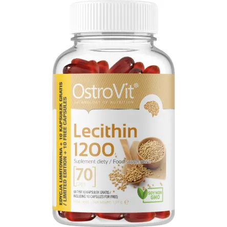 OstroVit Lecithin 1200 70 kapsułek 119 g