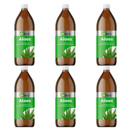 6 x Aloes Bez Dodatku Cukru 1 l - Ekamedica