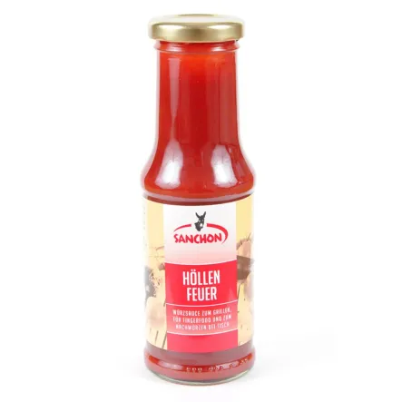 Sos Do Grilla Piekielny Ogień Bio 220ml-Sanchon