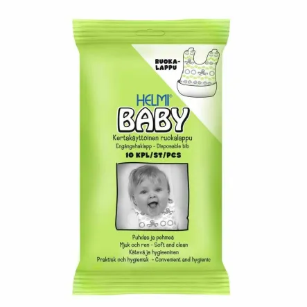 Śliniak Jednorazowy EKO 10 Sztuk - HELMI BABY