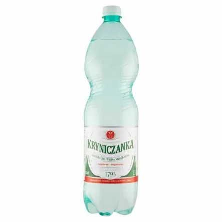 Naturalna Woda Mineralna Niskonasycona Naturalnym CO2 1,5 l - Kryniczanka