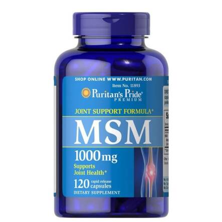 MSM 1000 mg 120 Kapsułek - Puritan's Pride 