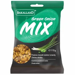 Mix Orzechów w Posypce Zielona Cebulka 115 g - Bakalland