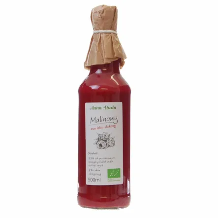 Ekologiczny Sok Przecierowy - Mus Malinowy Lekko Słodzony - Prosto ze Wsi - Przecena Krótka Data Minimalnej Trwałości