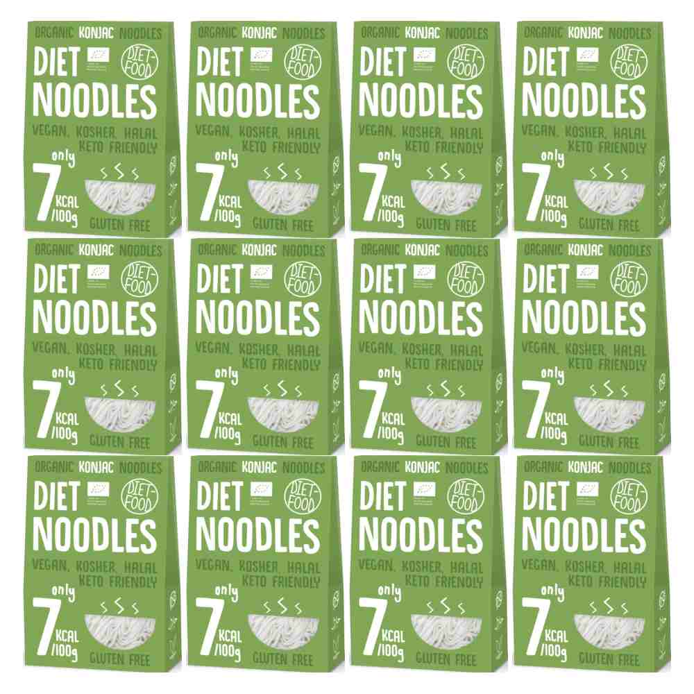 12 x Makaron Konjac Bio Organic Diet Noodles 300 g - Diet Food