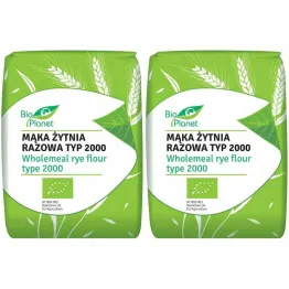 2 x Mąka Żytnia Razowa Typ 2000 Bio 1 kg - Bio Planet