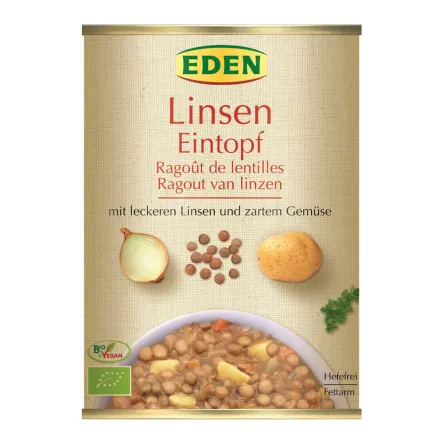 Danie Gotowe Gulasz z Soczewicy Bio 560g-Eden