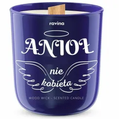 ANIOŁ NIE KOBIETA Sojowa Świeca Zapachowa w Szkle Typ Zapachu Angel - Ravina