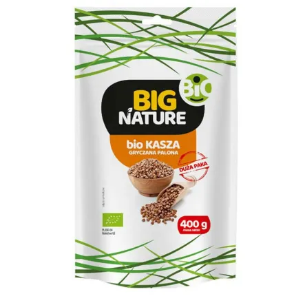 Kasza Gryczana Palona Bio 400 g - Big Nature - Przecena Krótka Data Minimalnej Trwałości