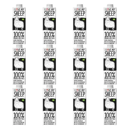 12 x Bio Mleko Owcze Min. 5% Tłuszczu UHT 750 ml - I Love My Sheep 