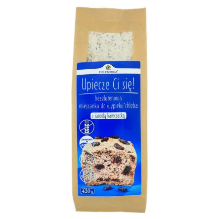 Mieszanka do Wypieku Chleba z Jagodą Kamczacką Bezglutenowa 420 g Pięć Przemian
