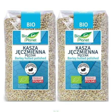 Kasza Jęczmienna Pęczak 1kg = 2 x Kasza Jęczmienna Pęczak Bio 500 g - Bio Planet 