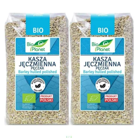 Kasza Jęczmienna Pęczak 1kg = 2 x Kasza Jęczmienna Pęczak Bio 500 g - Bio Planet 
