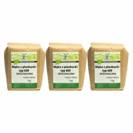 3 x Mąka z Płaskurki Typ 650 BIO 1 kg - Młyn Kopytowa