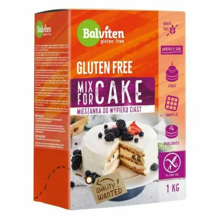 MIX FOR CAKE Bezglutenowa Mieszanka do Wypieku Ciasta 1 kg - Balviten