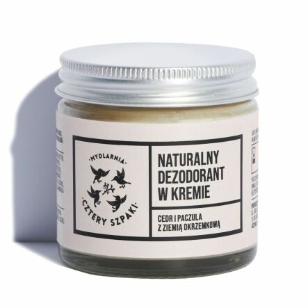 Dezodorant w Kremie Cedr i Paczula z Ziemią Okrzemkową 60 ml - 4 Szpaki