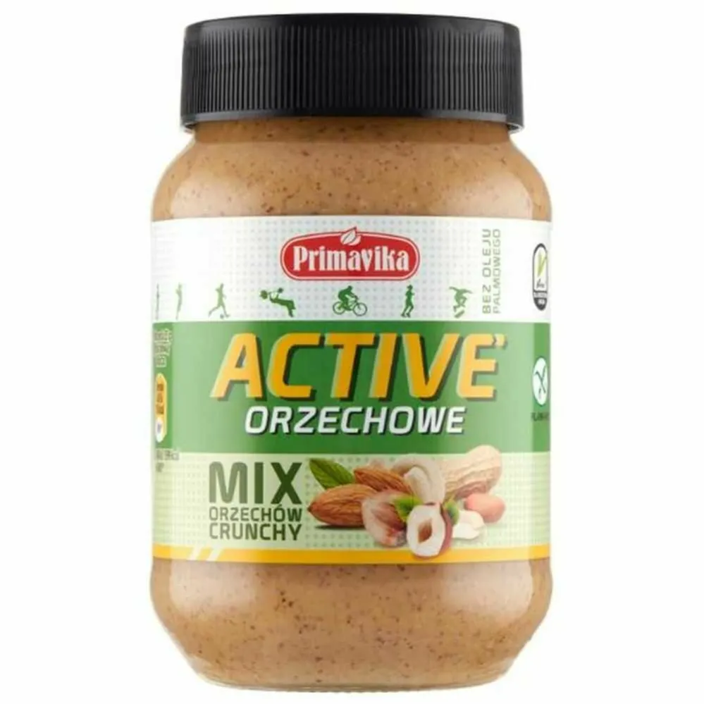 Pasta Mix Orzechów ACTIVE Crunchy 470 g - Primavika – MarketBio