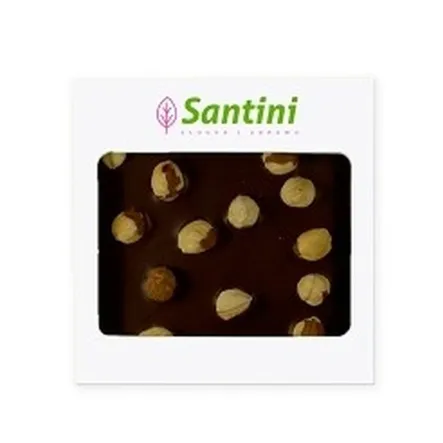 Czekolada Ciemna z Orzechami Laskowymi Słodzona Ksylitoloem 80 g - Santini