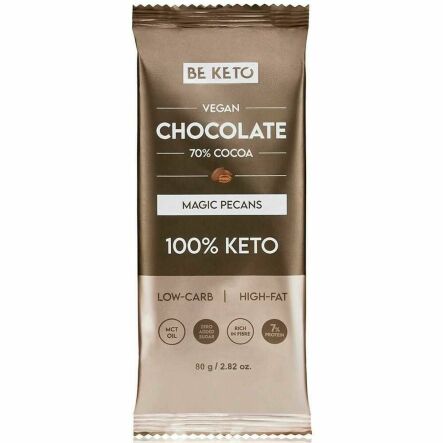 Keto Czekolada z Orzechami Pekan+ MCT 80 g - Beketo