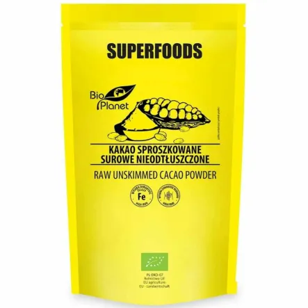 Kakao Sproszkowane Surowe Nieodtłuszczone Bio 150 g - Bio Planet
