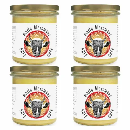 4 x Masło Klarowane Ghee 240 g - Pięć Przemian