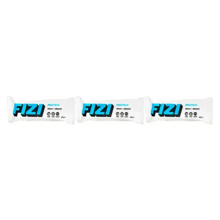 3 x Baton Proteinowy Czekolada + Migdał Bez Dodatku Cukru 45 g - FIZI