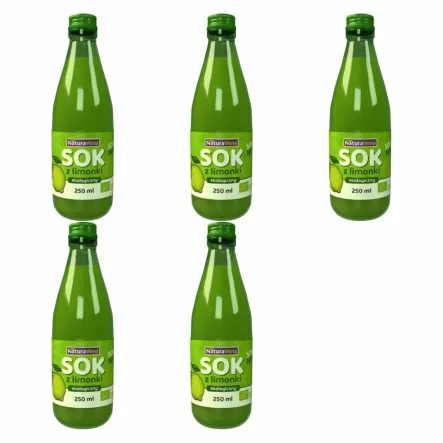 5 x Sok z Limonki 250 ml Bio - NaturAvena