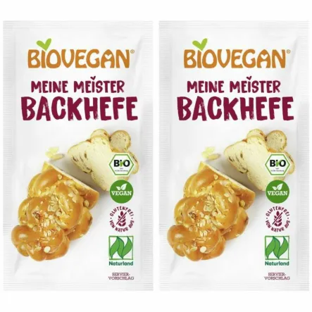 2 x Drożdże Piekarskie Suszone Bezglutenowe Bio 7 g BioVegan