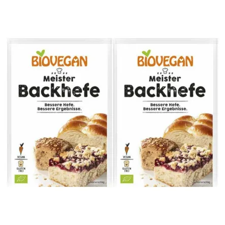 2 x Drożdże Piekarskie Suszone Bezglutenowe Bio 7 g BioVegan