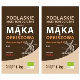 2 x Mąka Orkiszowa Chlebowa Bio 1 kg TYP 750 - BioLife