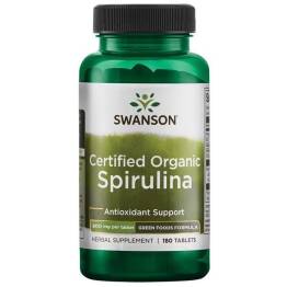 Spirulina Certified 500 mg 180 Tabletek - SWANSON