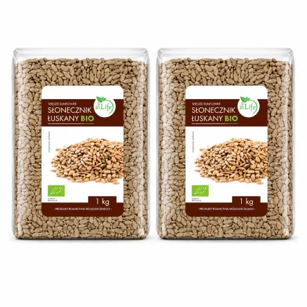 2 x Słonecznik Łuskany Bio 1 kg - Biolife