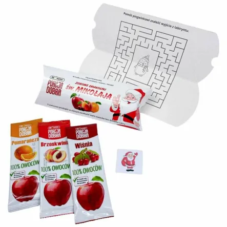 Świąteczny Zestaw Owocowych Przekąsek 48 g (3x16g) - Porcja Dobra
