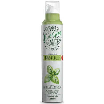 Oliwa z Oliwek Extra Virgin o Smaku Bazylii Bio Spray 200 ml - Compagnia Alimentare Italiana 