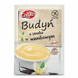 Budyń o Smaku Waniliowym Bezglutenowy Bez Dodatku Cukru 40 g - Celiko