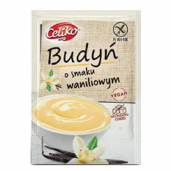 Budyń o Smaku Waniliowym Bezglutenowy Bez Dodatku Cukru 40 g - Celiko