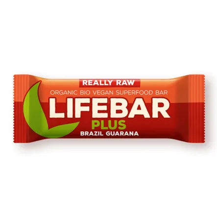 Baton Z Orzechami Brazylijskimi i Guaraną Raw Bio 47 G Lifefood