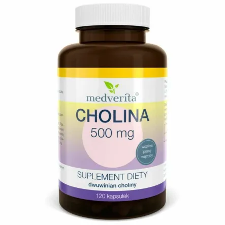 Cholina 500 mg 120 Kapsułek - Medverita