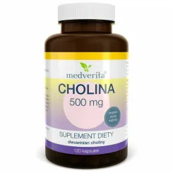 Cholina 500 mg 120 Kapsułek - Medverita