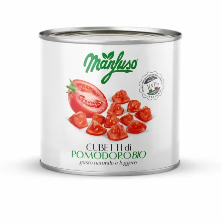 Pomidory w Kawałkach Bio 2,5 kg - Manfuso - Wyprzedaż