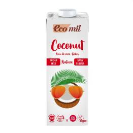 Napój Kokosowy Bezglutenowy Niesłodzony Bio 1 l Ecomil  - Mleko Kokosowe Śniadaniowe Niesłodzone