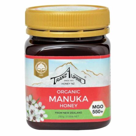 Miód Manuka MGO 550+ Bio 250 g - Tranzalpine - Wyprzedaż