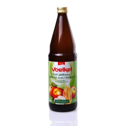 Ocet z Jabłek Bio 750 ml Voelkel - Jabłkowy Niepasteryzowany Niefiltrowany Ekologiczny