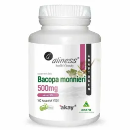 Bacopa Monnieri Extrakt 50% 100 Kapsułek Vege - Aliness
