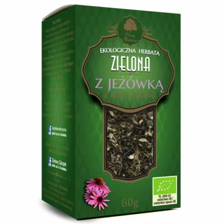Herbata Zielona z Jeżówką Bio 80 g - Dary Natury