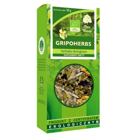 Herbatka Gripoherbs Eko 50 g Dary Natury - Wyprzedaż