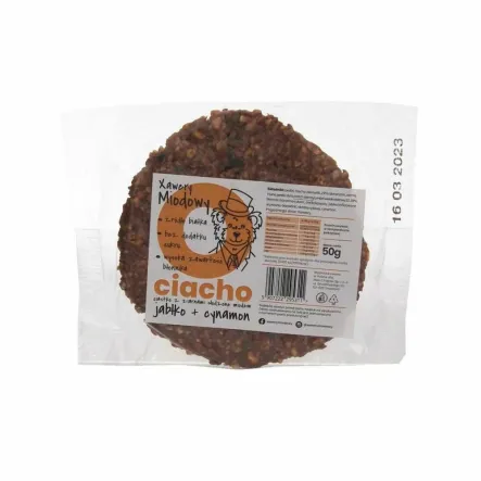 O-Ciacho SZARLOTKA - Ciastko z Ziarnami Słodzone Miodem 50 g - Xawery Miodowy 