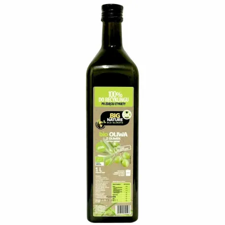 Oliwa z Oliwek Tłoczona Na Zimno Extra Virgin Bio 1 l - Big Nature