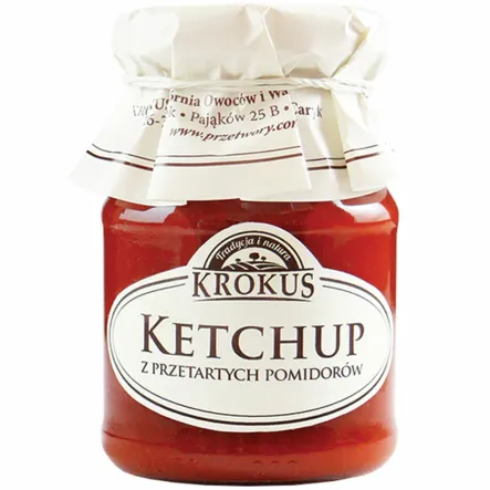 Ketchup z Przetartych Pomidorów 180 g - Krokus