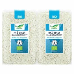 2 x Ryż Biały Długoziarnisty Bezglutenowy Bio 1 Kg - Bio Planet